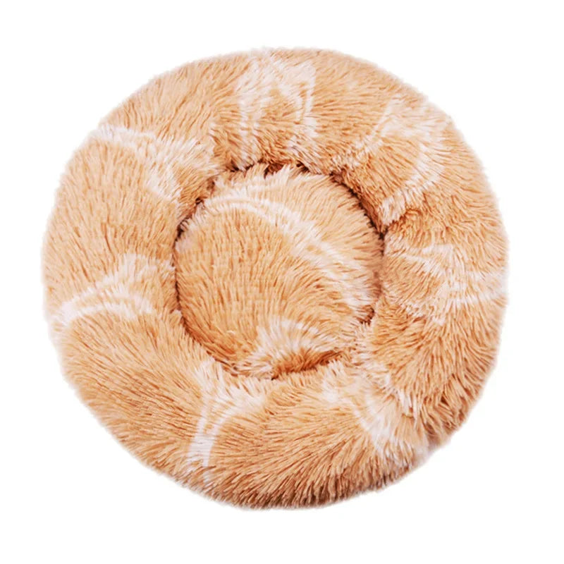 Fluffy Donut Cuddler Pet Bed