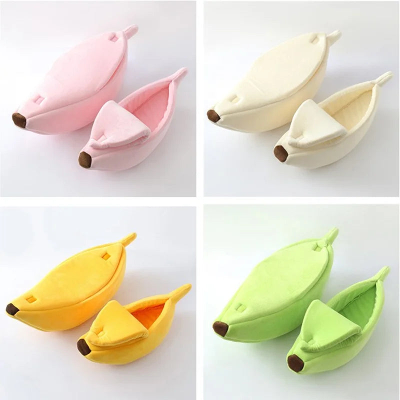 Banana-Shaped Pet Bed