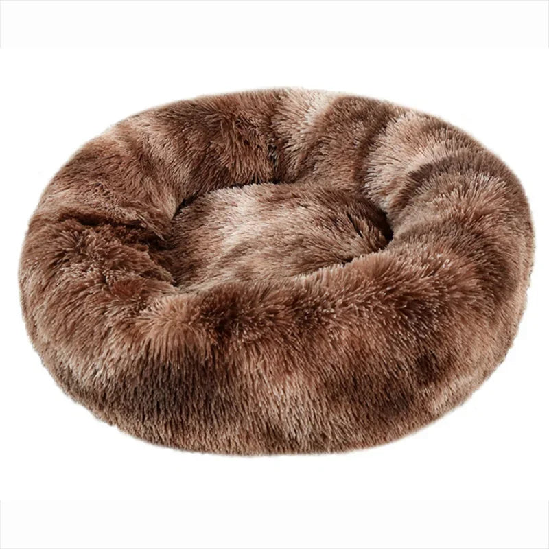 Fluffy Donut Cuddler Pet Bed