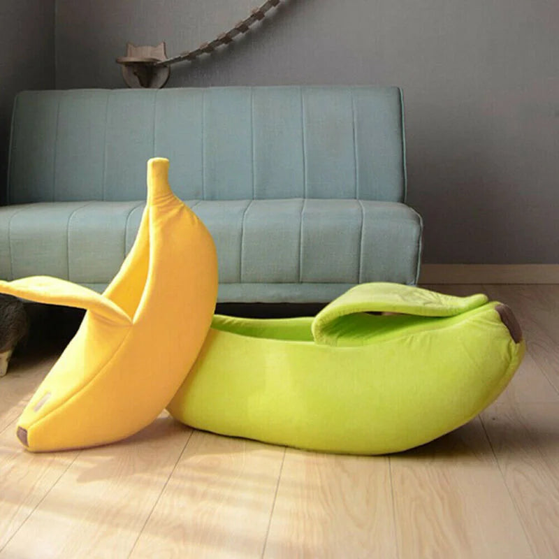 Banana-Shaped Pet Bed