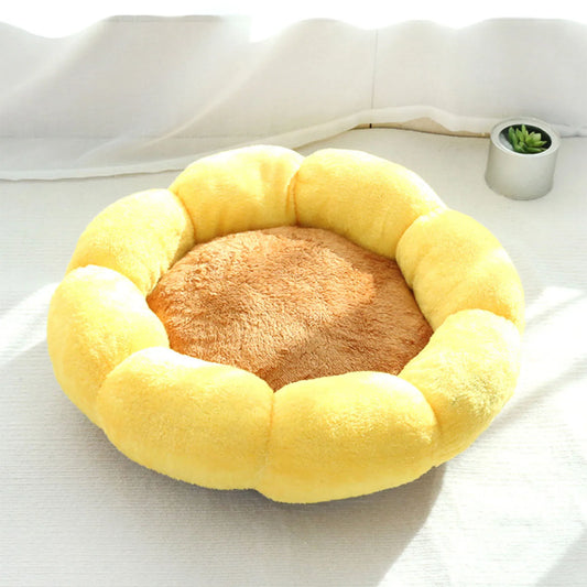 Sunflower Plush Pet Bed