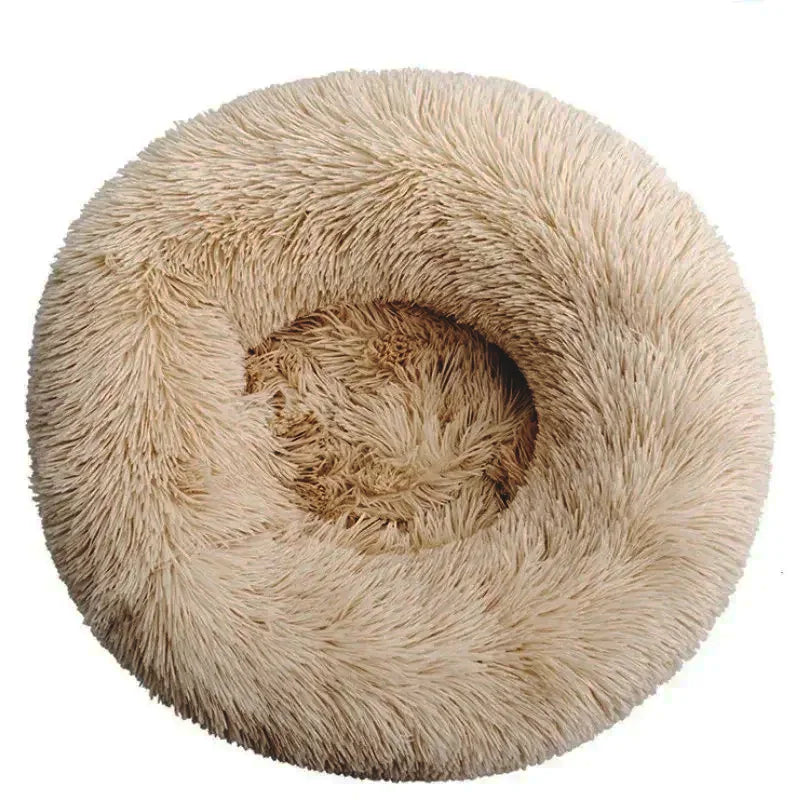 Fluffy Donut Cuddler Pet Bed