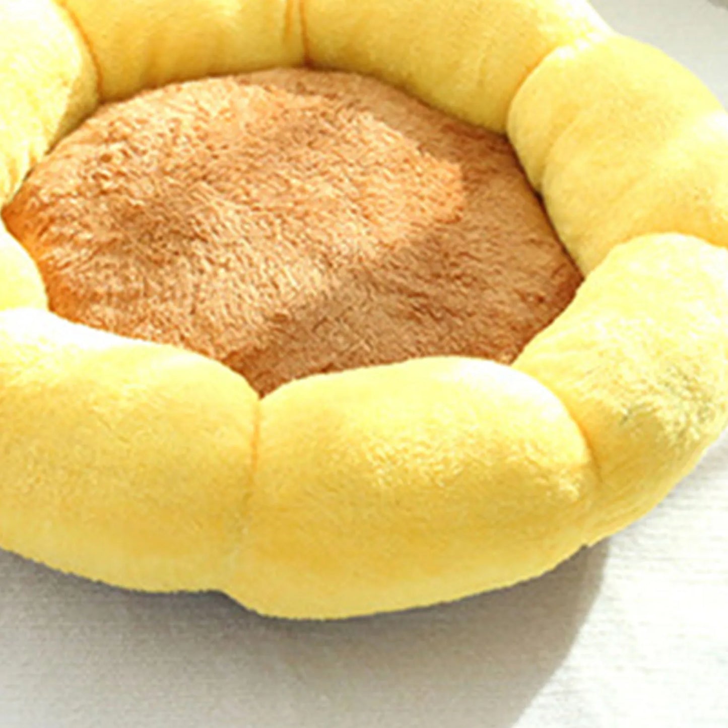 Sunflower Plush Pet Bed