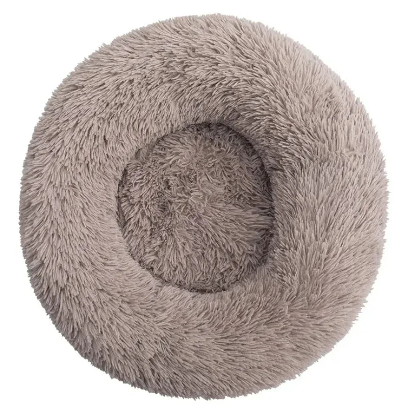 Fluffy Donut Cuddler Pet Bed